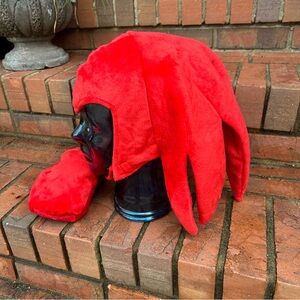 SONIC HEDGEHOG KNUCKLES HAT WITH TAIL Kids size L